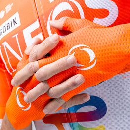 GOBIK Mănuși de ciclism fără degete - VIPER - portocaliu