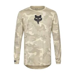 FOX Tricou de ciclism cu mânecă lungă de vară - RANGER TRU DRI - gri