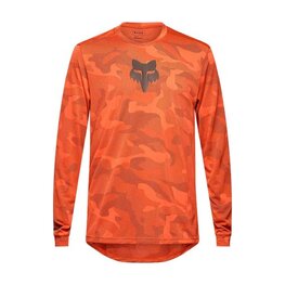FOX Tricou de ciclism cu mânecă lungă de vară - RANGER TRU DRI - portocaliu