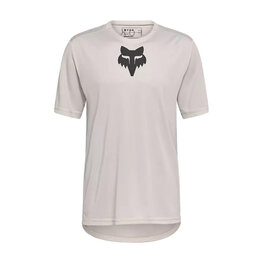 FOX Tricou de ciclism cu mânecă scurtă - RANGER SS HEAD - alb