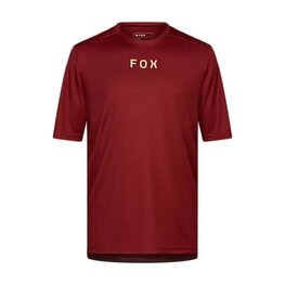 FOX Tricou de ciclism cu mânecă scurtă - RANGER WORDMARK - roșu