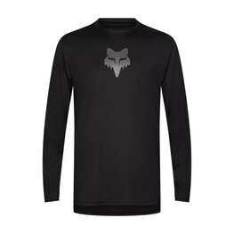 FOX Tricou de ciclism cu mânecă lungă de vară - RANGER LS HEAD - negru