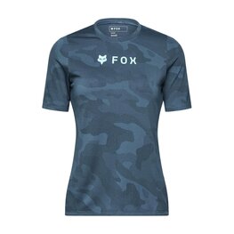 FOX Tricou de ciclism cu mânecă scurtă - W RANGER - albastru