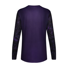 FOX Tricou de ciclism cu mânecă lungă de vară - RANGER IMAGE PRINT LS - negru/mov