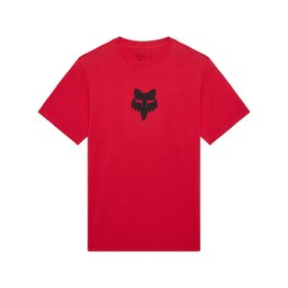 FOX Tricou de ciclism cu mânecă scurtă - HEAD 195 ORIGINAL SS - roșu/negru