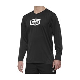 100% SPEEDLAB Tricou de ciclism cu mânecă lungă de vară - RIDECAMP - negru