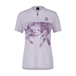 SCOTT Tricou de ciclism cu mânecă scurtă - TRAIL FLOW ZIP SS W - mov