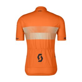 SCOTT Tricou de ciclism cu mânecă scurtă - TEAM 10 - portocaliu