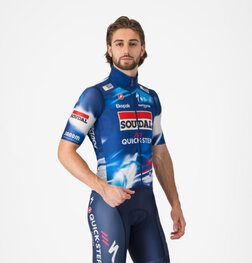 CASTELLI Vestă de ciclism - PRO LIGHT WIND QUICK STEP 2025 - albastru/roșu