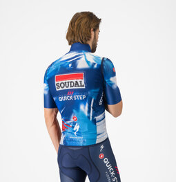 CASTELLI Vestă de ciclism - PRO LIGHT WIND QUICK STEP 2025 - albastru/roșu