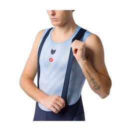 CASTELLI Pantaloni scurți de ciclism cu bretele - COMPETIZIONE 2 TEAM SOUDAL QUICK-STEP 2026 - albastru