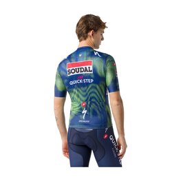 CASTELLI Tricou de ciclism cu mânecă scurtă - COMPETIZIONE 4 TEAM SOUDAL QUICK-STEP 2026 - albastru/verde