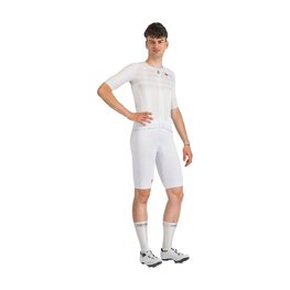 CASTELLI Pantaloni scurți de ciclism cu bretele - FREE AERO RACE - alb