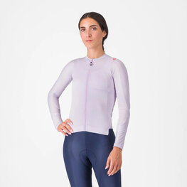 CASTELLI Tricou de ciclism cu mânecă lungă de vară - ESPRESSO - mov