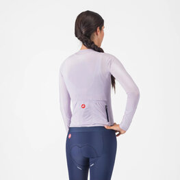 CASTELLI Tricou de ciclism cu mânecă lungă de vară - ESPRESSO - mov