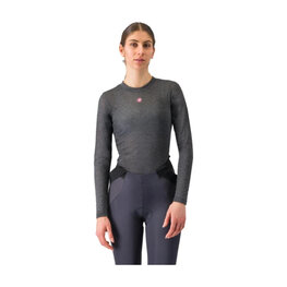 CASTELLI Tricou de ciclism cu mânecă lungă - MEDIO BASE LAYER W - gri