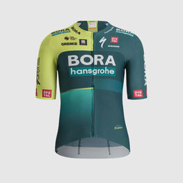 SPORTFUL Tricou de ciclism cu mânecă scurtă - BORA HANSGROHE 2024 - verde deschis/verde
