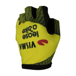 RAPIDGEAR Mănuși de ciclism fără degete - VISMA TDF25 REPLICA GLOVES - galben/negru