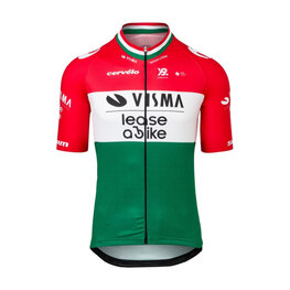RAPIDGEAR Tricou de ciclism cu mânecă scurtă - REPLICA VISMA HUNGARIAN CHAMP 2025 - roșu/alb/verde