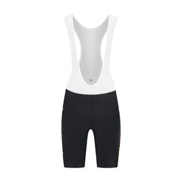 RAPIDGEAR Pantaloni scurți de ciclism cu bretele - REPLICA VISMA 2026 - negru/alb