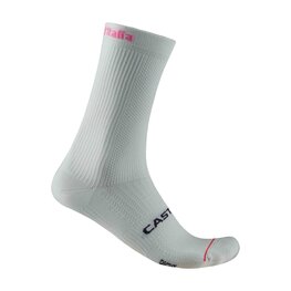 CASTELLI Șosete clasice de ciclism - GIRO LOGO 18 - alb