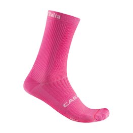 CASTELLI Șosete clasice de ciclism - GIRO LOGO 18 - roz