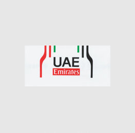 PISSEI Banderolă de ciclism - UAE TEAM EMIRATES 2024 - alb