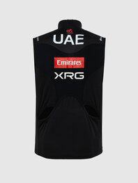 PISSEI Vestă de ciclism - UAE TEAM EMIRATES - XRG 2025 OFFICIAL WATERPROOF - negru