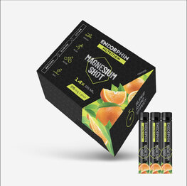 ENDORPHIN NUTRITION Nutriție pentru ciclism - BOX MAGNESIUM SHOTY ORANGE 25ml/14ks
