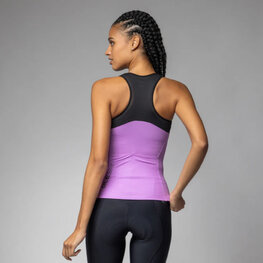 ALÉ Tricoul de ciclism fără mâneci - COLOR BLOCK PRAGMA - roz/negru