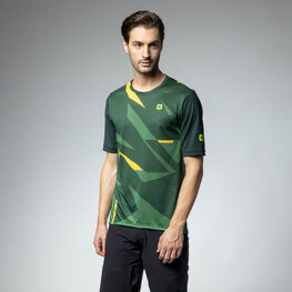ALÉ Tricou de ciclism cu mânecă scurtă - OFF ROAD OMEGA - verde