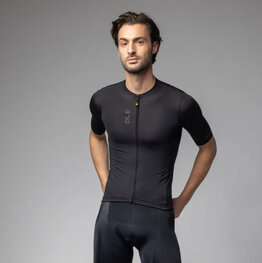 ALÉ Tricou de ciclism cu mânecă scurtă - COLOR BLOCK PRAGMA - negru