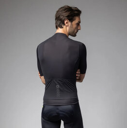 ALÉ Tricou de ciclism cu mânecă scurtă - COLOR BLOCK PRAGMA - negru