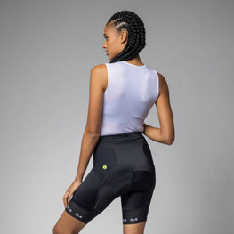 ALÉ Pantaloni scurți de ciclism fără bretele - STRADA 2.0 PR-E - negru/alb