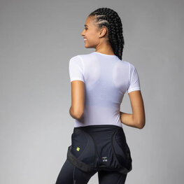 ALÉ Tricou de ciclism cu mânecă scurtă - VELO ACTIVE INTIMO - alb