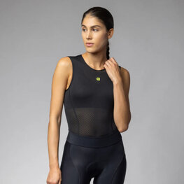 ALÉ Tricou de ciclism fără mâneci - VELO ACTIVE INTIMO - negru