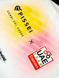 PISSEI Geantă de ciclism - UAE TEAM EMIRATES - GIRO + TOUR 24 - alb/roz/galben