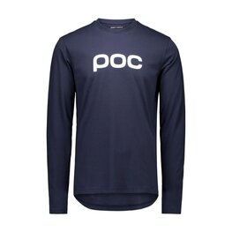 POC Tricou de ciclism cu mânecă lungă - TEE LS - albastru