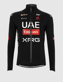 PISSEI Jachetă termoizolantă de ciclism - UAE TEAM EMIRATES - XRG 2025 GIACCA PRIMAPELLE OFFICIAL - negru