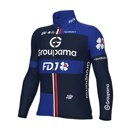 ALÉ Jachetă termoizolantă de ciclism - GROUPAMA FDJ 2025 WINTER - albastru