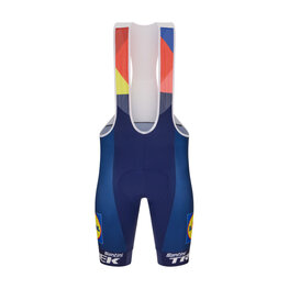 SANTINI Pantaloni scurți de ciclism cu bretele - LIDL TREK 2025 - albastru