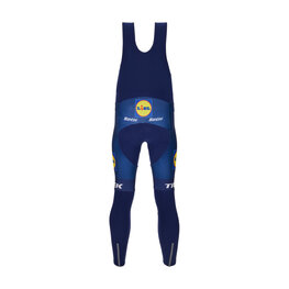 SANTINI Pantaloni de ciclism lungi cu bretele - LIDL TREK 2025 - albastru