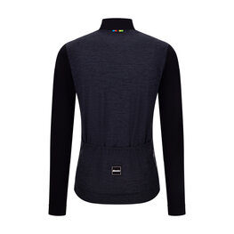 SANTINI Tricou de ciclism cu mânecă lungă de vară - UCI WORLD CHAMPION - negru