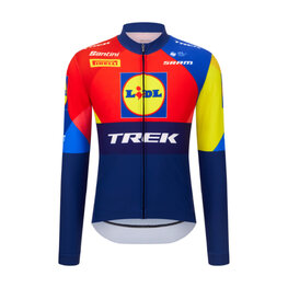 SANTINI Tricou de cilism pentru iarnă cu mânecă lungă - LIDL TREK 2025 - multicolor
