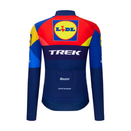SANTINI Tricou de cilism pentru iarnă cu mânecă lungă - LIDL TREK 2025 - multicolor