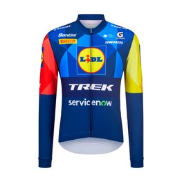 SANTINI Tricou de ciclism cu mânecă lungă de vară - LIDL TREK - LONG-SLEEVE JERSEY