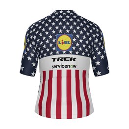 SANTINI Tricou de ciclism cu mânecă scurtă - LIDL TREK - JERSEY
