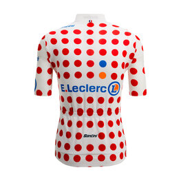 SANTINI Tricou de ciclism cu mânecă scurtă - TOUR DE FRANCE - POLKA DOT JERSEY - multicolor