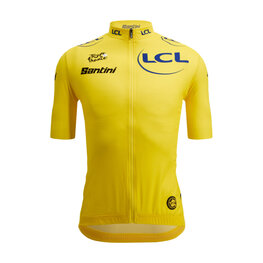 SANTINI Tricou de ciclism cu mânecă scurtă - TOUR DE FRANCE - YELLOW JERSEY - galben