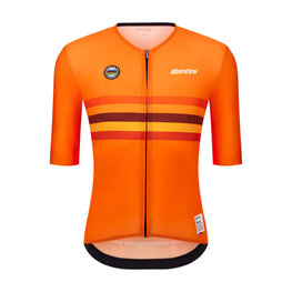 SANTINI Tricou de ciclism cu mânecă scurtă - UCI WORLD CHAMPION NETHERLANDS - portocaliu